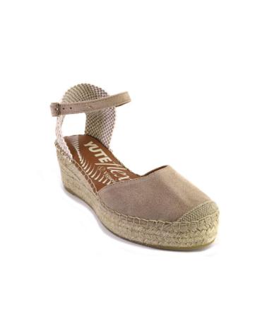 Sandalias de Mujer VIGUERA 2218VITELO ALPARGATAS DE MUJER ANTE SERRAJE ARENA