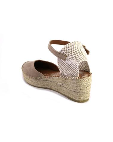 Sandalias de Mujer VIGUERA 2218VITELO ALPARGATAS DE MUJER ANTE SERRAJE ARENA