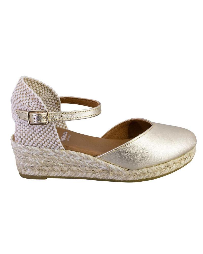 Sandalen für Damen VIGUERA 1809ELISTA ALPARGATAS DE MUJER PIEL ORO