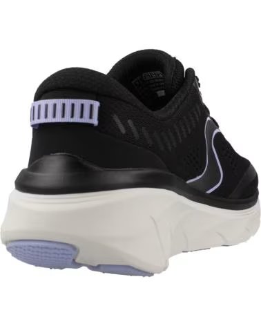 SKECHERS ZAPATILLAS 150007-BKLV EN NEGRO PARA MUJER BLACK MESH-SYNTHETIC-LAVENDER TRIM