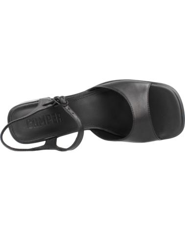 Women's-dress-sandals-CAMPER-SANDALIA-CASUAL-DE-PIEL-CON-TACON-DE-GOMA-NEGRO