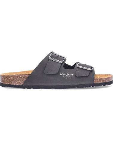 Sandalen für Herren PEPE JEANS SANDALIAS DOUBLE VELOUR PMS80003 BLACK