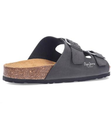 Sandalias de Hombre PEPE JEANS SANDALIAS DOUBLE VELOUR PMS80003 BLACK