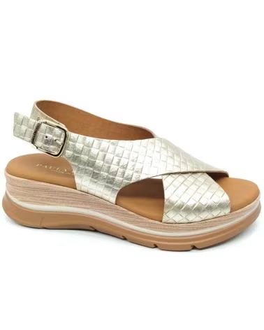 Woman Sandals PAULA URBAN SANDALIA 24-651 PLATINO METáLICO