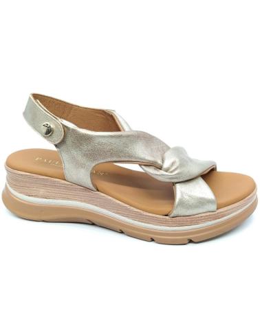Sandalen für Damen PAULA URBAN SANDALIA 24-669 PLATINO METáLICO