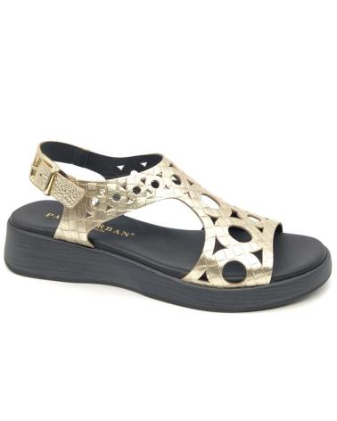 Sandalen für Damen PAULA URBAN SANDALIA 30-609 PLATINO METáLICO