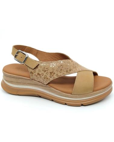 Sandalen für Damen PAULA URBAN SANDALIA 24 - 532 CAMEL MARRóN