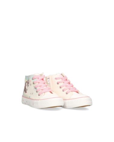 Deportivas de Niña BUBBLE BOBBLE BUBBLE BOTETA DEPORTIVA DE LONA CREMALLERA PARA NINA C912 C BLANCO