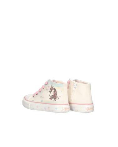 Deportivas de Niña BUBBLE BOBBLE BUBBLE BOTETA DEPORTIVA DE LONA CREMALLERA PARA NINA C912 C BLANCO