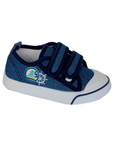 Esportes  de Menino BUBBLE BOBBLE BUBBLE ZAPATILLA DE LONA CON VELCRO PARA NINO C979 COLOR VA VAQUERO