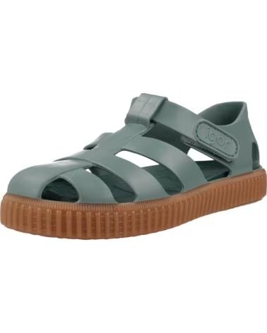 Sandalen für Junge IGOR SANDALIAS NINO MODELO NICO CARAMELO COLOR VERDE SALVIA