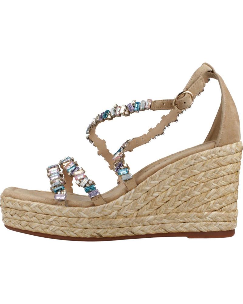 SANDALES COMPENSÉES ALMA EN PENA V251272 DAIM BEIGE SAND