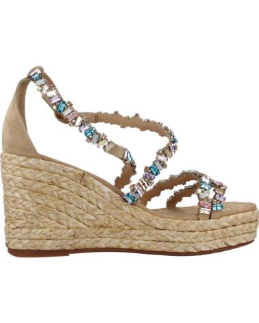 SANDALES COMPENSÉES ALMA EN PENA V251272 DAIM BEIGE SAND