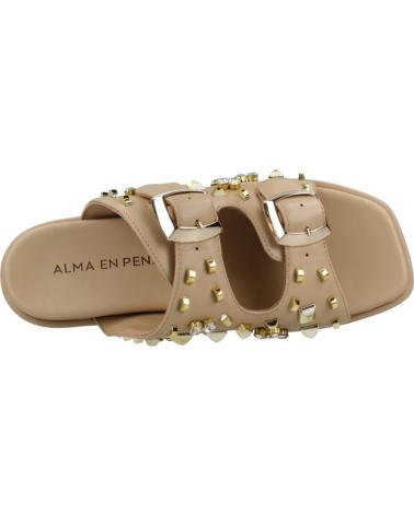Schaufelsandalen-für-damen-ALMA-EN-PENA-ALIAS-MUJER-MODELO-V251804-COLOR-MARRON-CLARO-SAND