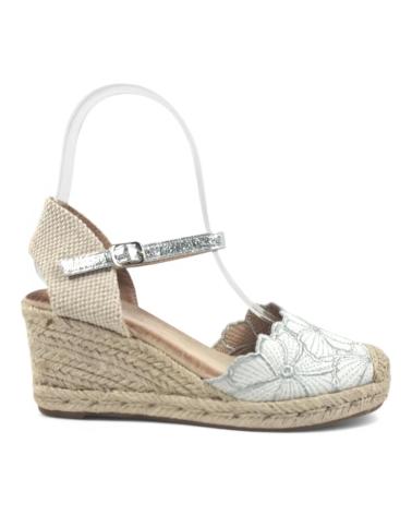 Sandalias de Mujer TIMBOS SANDALIA CUNA ESPARTO MUJER PLATA 131307 PLATEADO