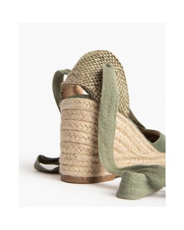 Sandálias de Mulher CORINA VALENCIANA ATADA CON CUNA DE YUTE PARA MUJER M4305 C KAKI