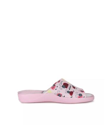 Sneaker für Damen DEVALVERDE ZAPATILLA DE HOGAR PUNTERA ABIERTA PARA MUJER 15 ROSA