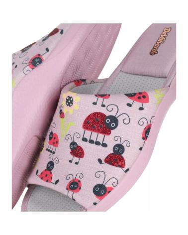 Sneaker für Damen DEVALVERDE ZAPATILLA DE HOGAR PUNTERA ABIERTA PARA MUJER 15 ROSA