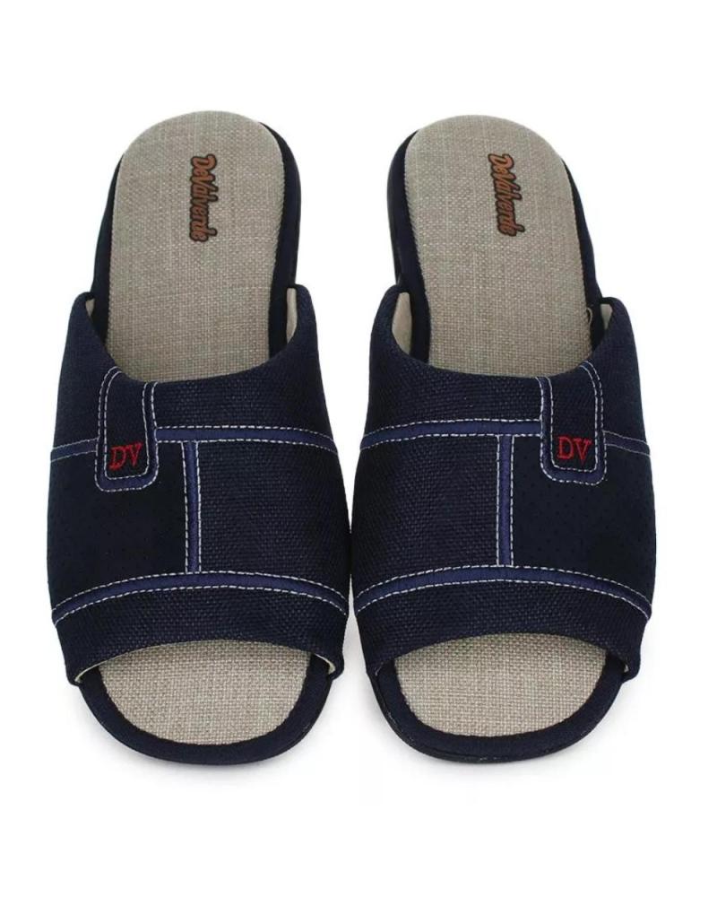 Zapatillas deporte pour Homme DEVALVERDE ZAPATILLA HOGAR CON PUNTERA ABIERTA PARA HOMBRE MARINO