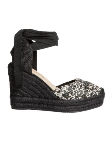 Sportif pour Femme CORINA VALENCIANA PLATAFORMA DE YUTE PARA MUJER M5384 COLOR NEGRO