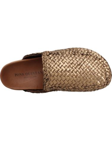 Woman Clogs PONS QUINTANA ZUECOS MUJER MODELO CAIMAN COLOR ORO 82