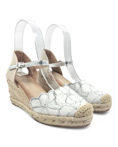 Sandalias de Mujer TIMBOS SANDALIA CUNA ESPARTO MUJER PLATA 131307 PLATEADO