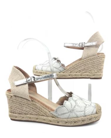Sandalias de Mujer TIMBOS SANDALIA CUNA ESPARTO MUJER PLATA 131307 PLATEADO