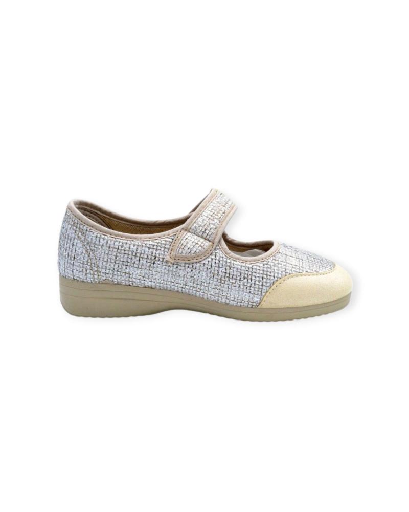 Bailarinas de Mujer GARRIDO MURO ZAPATILLA VELCRO BEIGE