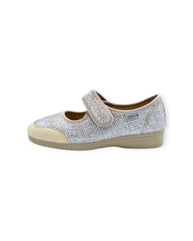 Bailarinas de Mujer GARRIDO MURO ZAPATILLA VELCRO BEIGE