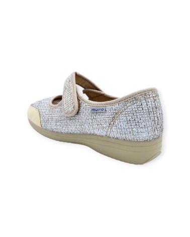 Bailarinas de Mujer GARRIDO MURO ZAPATILLA VELCRO BEIGE