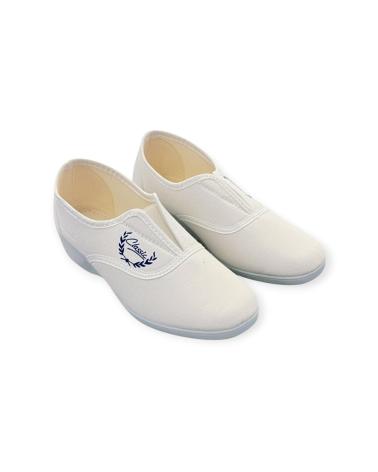 Zapatos de cuña per Donna ALCALDE ZAPATILLA GOMA BLANCO