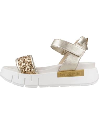Sandali per Donna NERO GIARDINI SANDALIAS MUJER MODELO E513694D COLOR ORO 414