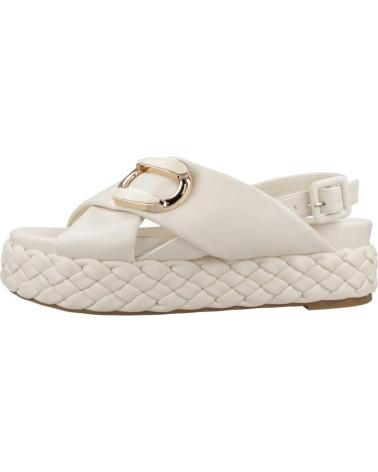 CAFENOIR C1HH9114W038 GEKREUZTE SANDALEN MIT GEFLOCHTENER SOHLE BEIGE W001