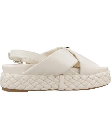 CAFENOIR C1HH9114W038 GEKREUZTE SANDALEN MIT GEFLOCHTENER SOHLE BEIGE W001