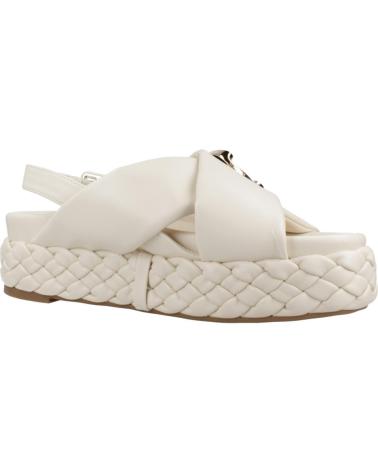 CAFENOIR C1HH9114W038 GEKREUZTE SANDALEN MIT GEFLOCHTENER SOHLE BEIGE W001