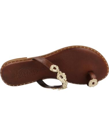 CARYATIS SANDALIAS CARYATIS 621326C CON DETALLE DE PEDRERÍA BROWN