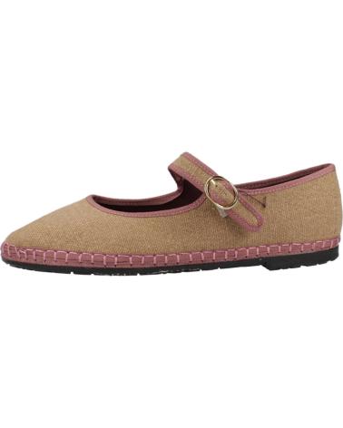 Ballerinas für Damen FLABELUS BAILARINAS MUJER MODELO DORA COLOR MARRON CUERO