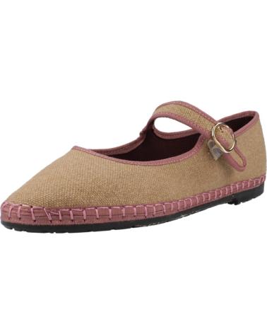 Ballerinas für Damen FLABELUS BAILARINAS MUJER MODELO DORA COLOR MARRON CUERO