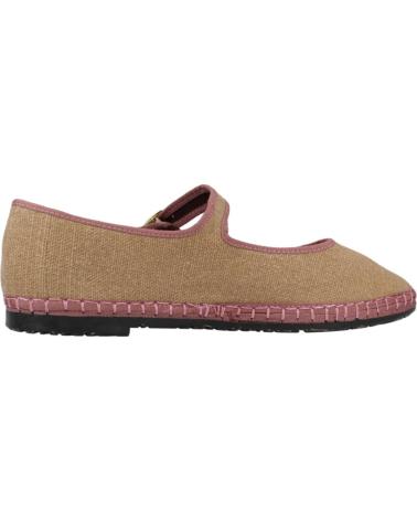 Ballerinas für Damen FLABELUS BAILARINAS MUJER MODELO DORA COLOR MARRON CUERO