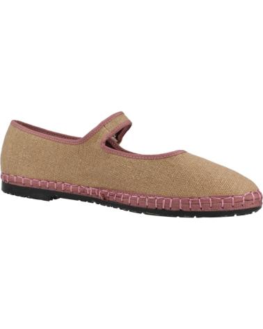 Ballerinas für Damen FLABELUS BAILARINAS MUJER MODELO DORA COLOR MARRON CUERO