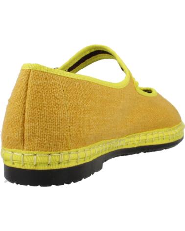Sabrinas de Mulher FLABELUS BAILARINAS MUJER MODELO EBENEZER COLOR AMARILLO MSTAZA
