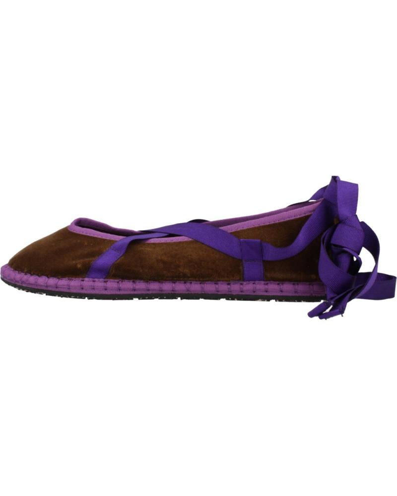 Sabrinas de Mulher FLABELUS BAILARINAS MUJER MODELO EICHIRO VELVET COLOR MARRON