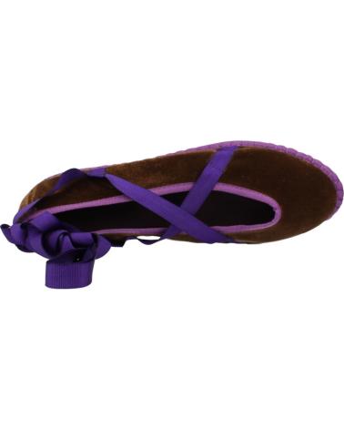 Sabrinas de Mulher FLABELUS BAILARINAS MUJER MODELO EICHIRO VELVET COLOR MARRON