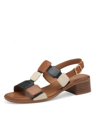 Sandalias de Mujer TAMARIS 88203 PIEL CUERO CAMEL
