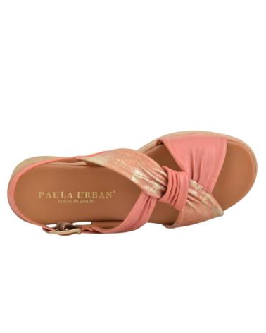 Sandalias de Mujer PAULA URBAN 33-710 PIEL ROJA ROJO