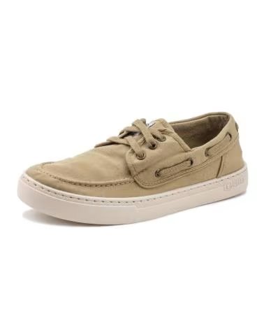 Sapato de vela de Homem NATURAL WORLD 6603E OLD QUERCIA NAUTICO DE HOMBRE DE ALGODON ORGANICO - KAKI
