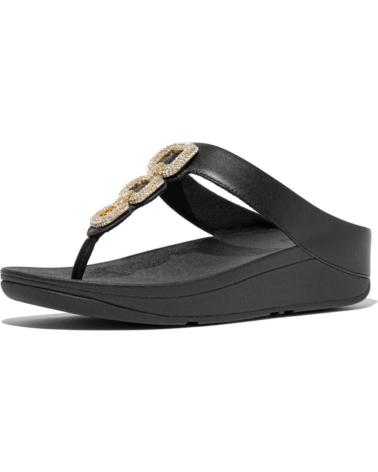 Sandálias-De-Mujer-FITFLOP-FINO-CRISTAL-CHAIN-T-NEGRO