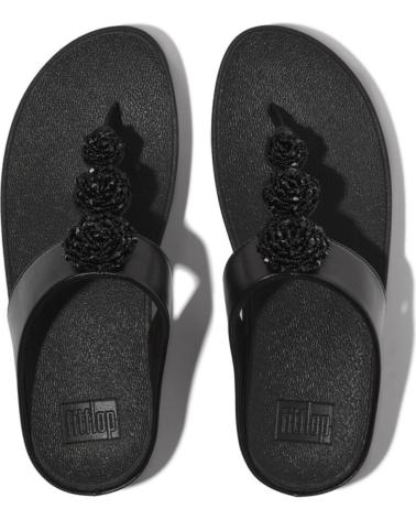 Sandálias-De-Mujer-FITFLOP-FINO-BEADIE-BUTTON-T-NEGRO