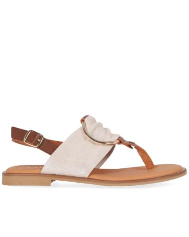 Sandalen für Damen CHIKA10 SANDALIA PLANA PARA MUJER MUSAKA 07 COLOR ORO