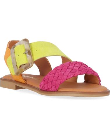 Sandalias de Mujer CHIKA10 SANDALIA PLANA CON HEBILLA PARA MUJER MUSAKA 10 COL NARANJA